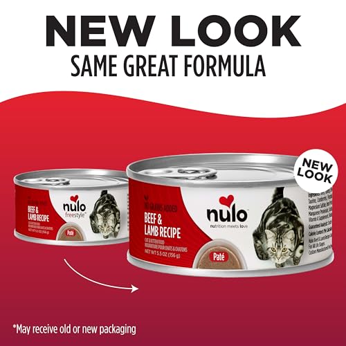 Image of Nulo Beef & Lamb Recipe Pate Wet Canned Cat Food, 5.5 Ounce (Pack of 24)