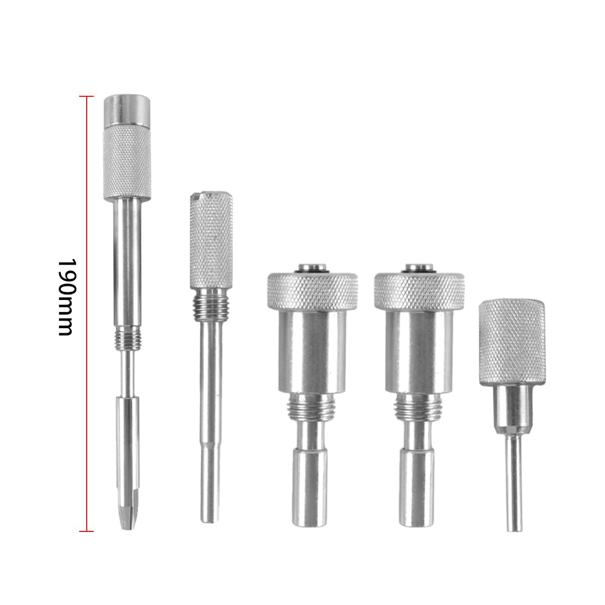 Kit di 5 Strumenti per la Messa in Fase del Motore per 2.3 JTD 3.0 JTD 3.0 HDI,Strumenti di bloccaggio dell'albero a camme,Strumento di Messa in Fase della Cinghia per autoveicoli