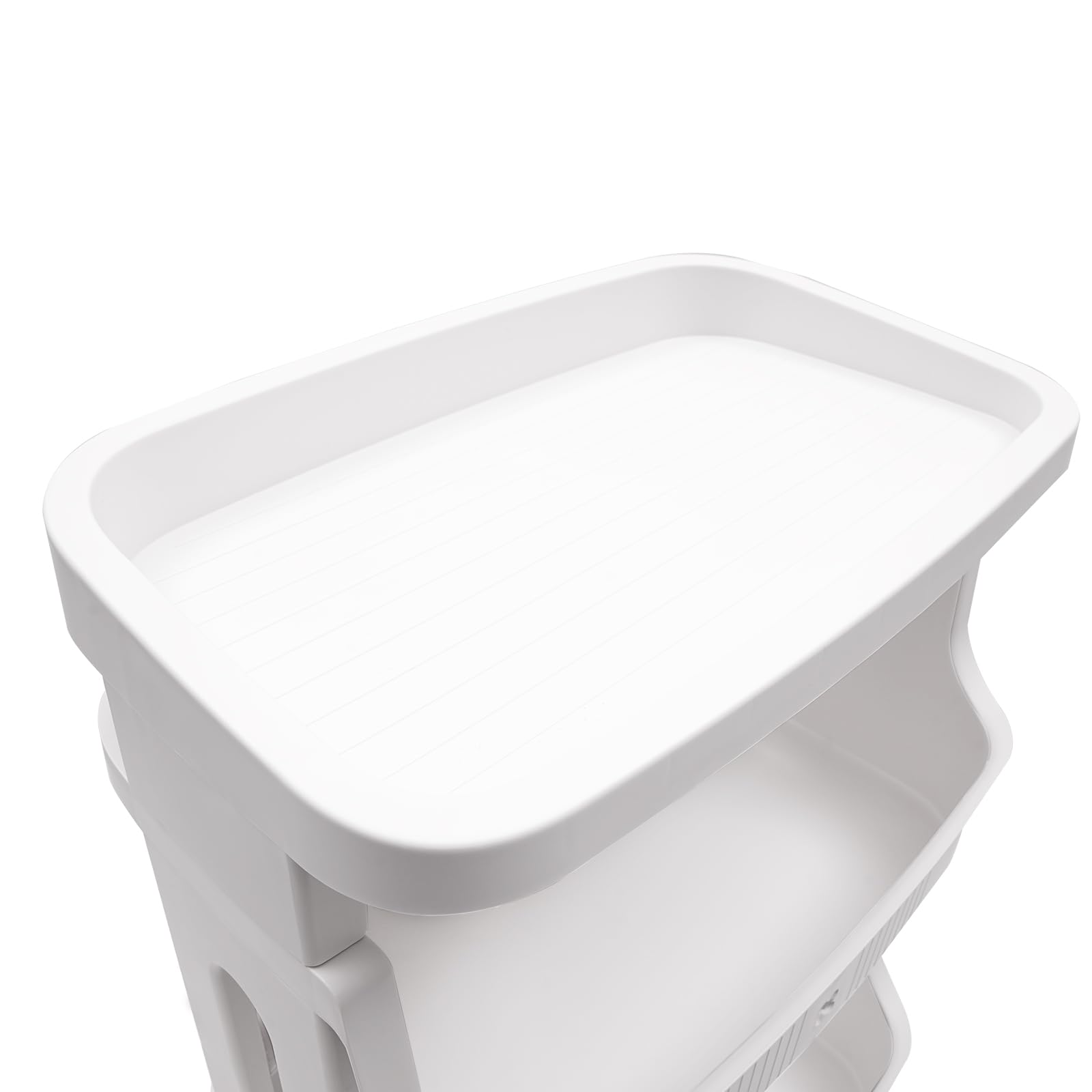Cesto para la ropa sucia con ruedas, 3 compartimentos, varios niveles, cesta de plástico para la colada, cesta de lavandería, cesta de almacenamiento