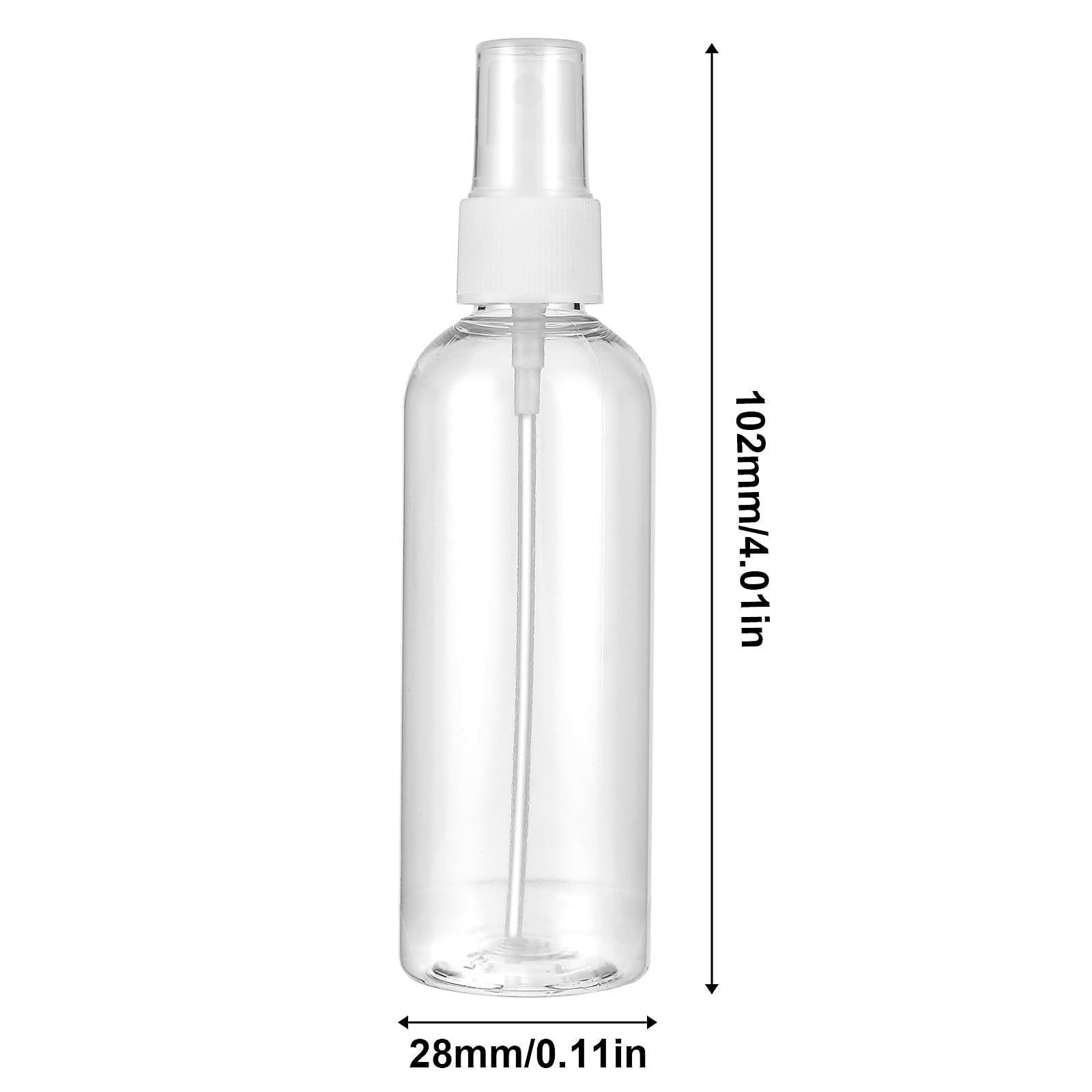 Qianyu 2 x rozpylacz 30 ml, butelka z rozpylaczem, przezroczysta, podróżna, przenośny rozpylacz perfum, mały plastikowy rozpylacz do kwiatów, włosów, perfum, wody, alkoholu, sprzątania domu