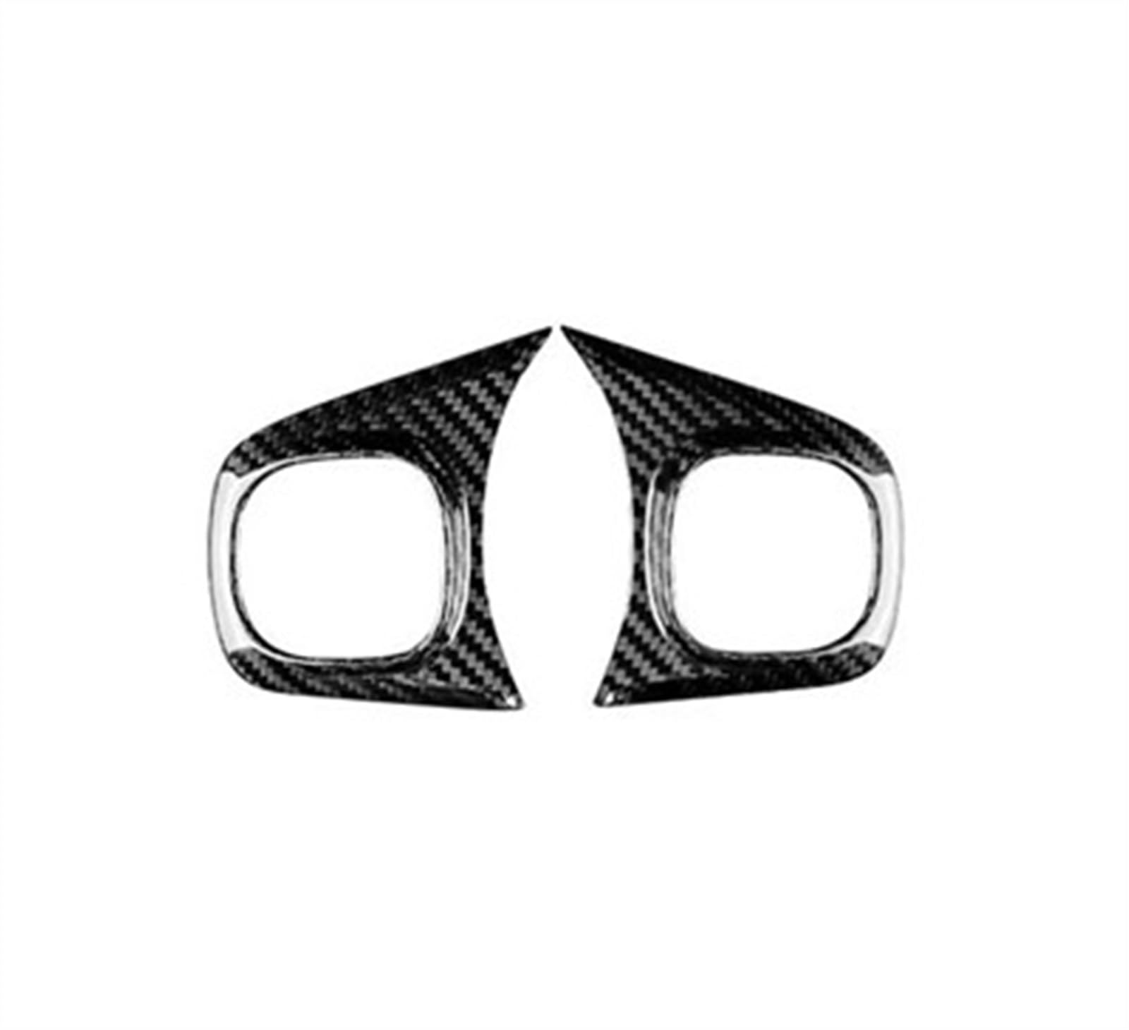 Car Interior Modification Center Steering Wheel Trim Sticker Accessories for Fiat 500 for Abarth 595 2008-2023 Anti-dust(Black Button)