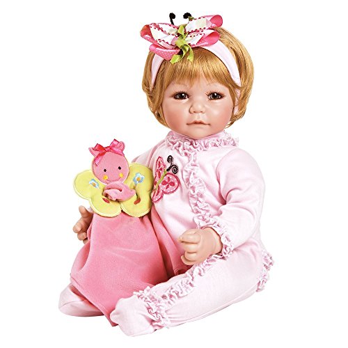 ADORA Toddler Doll Butterfly Boo Doll with Ruffled Romper and Soft Plush Blankie ADORA Toddler Doll Butterfly Boo Doll with Ruffled Romper and Soft Plush Blankie