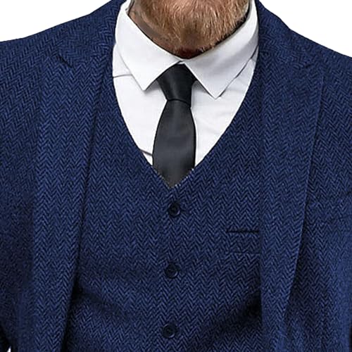 Costume 3 pièces marié homme : veste, gilet et pantalon formel - 2