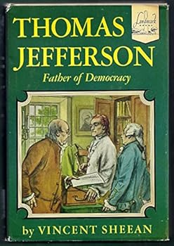 Hardcover Thomas Jefferson: Father of Democracy (Landmark Books) Book