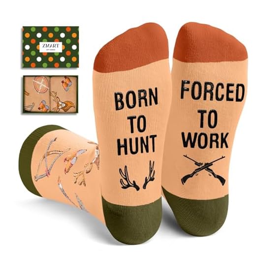 Zmart Unisex Hunting Socks Hunter Socks, Gifts For Hunters Hunting Gifts Gifts For Men Who Like To Hunt Unique Hunter Gifts Deer Hunter Gifts For Men