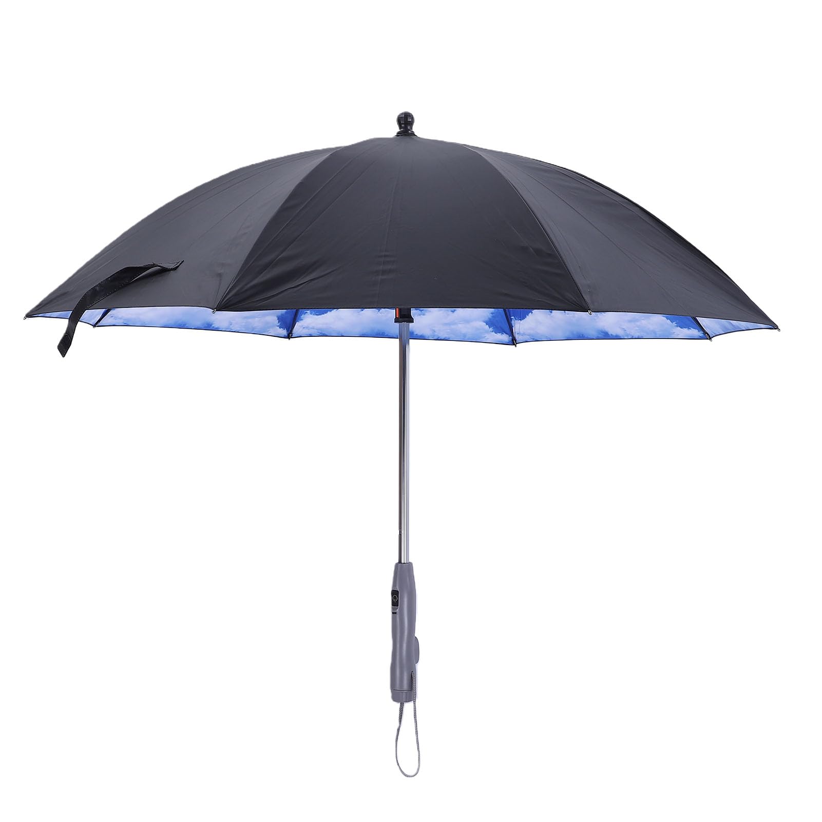 JTLB Tragbarer Ventilatorschirm mit Nebelspray, 3000 MAh Wiederaufladbar für Outdoor-Aktivitäten, Strand, Spaziergänge, Sport