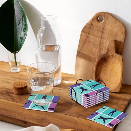 Dessous de verre céramique gymnastique protégeant la table de bar - 6