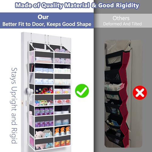 Heavy Duty Over Door Organizer with 5 Tiers and Pockets - Image 5
