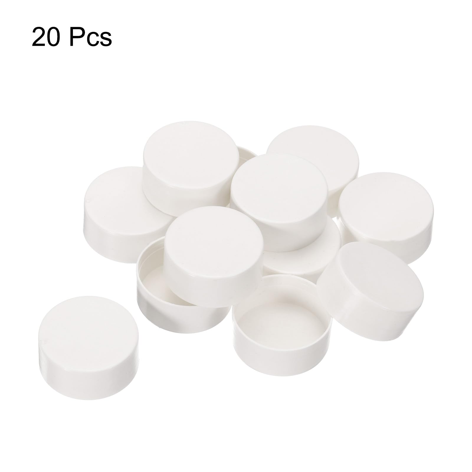 QUARKZMAN Copritubi Pvc, Tappi Terminali per Tubi, Tappi Terminali Interni Pvc da 32 Mm, Tappi Rotondi per Condotti Elettrici, 20pz
