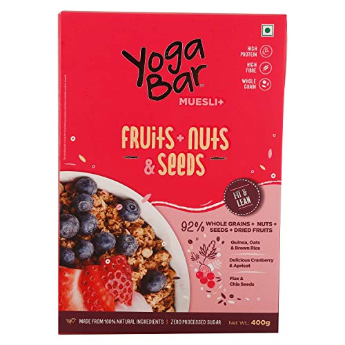 Image of Yogabar Muesli - Fruits, Nuts & Seeds, 400G