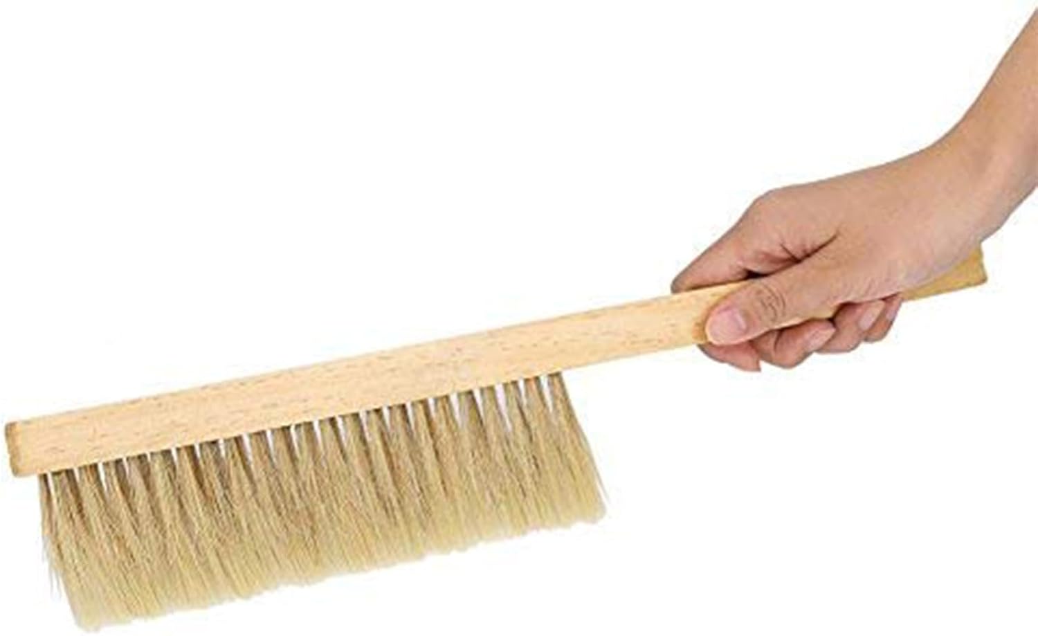 ZffXH 2Pack Bee Brush for Beekeepers, Wooden Handle Natural Horsehair Bee Brush, Beehive Supplies, Beekeeper Equipment for Bee Keepers