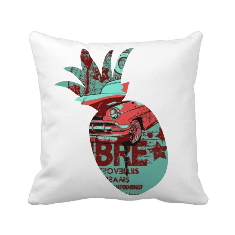 Housse de coussin ananas rouge et vert pour décorer votre canapé