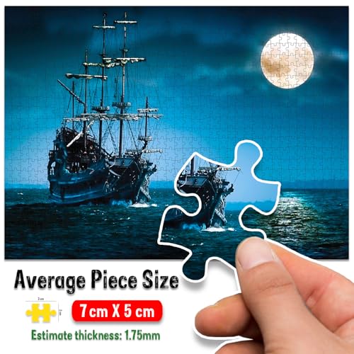 Image of Moon Light Jigsaw Puzzles 1000-Piece for Kids and Childrens Educational Puzzles Game for Learning, Gifts, and Fun Activities
