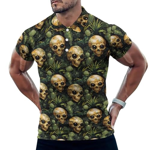 Polo de golf pour homme textile premium doux motif extraterrestre