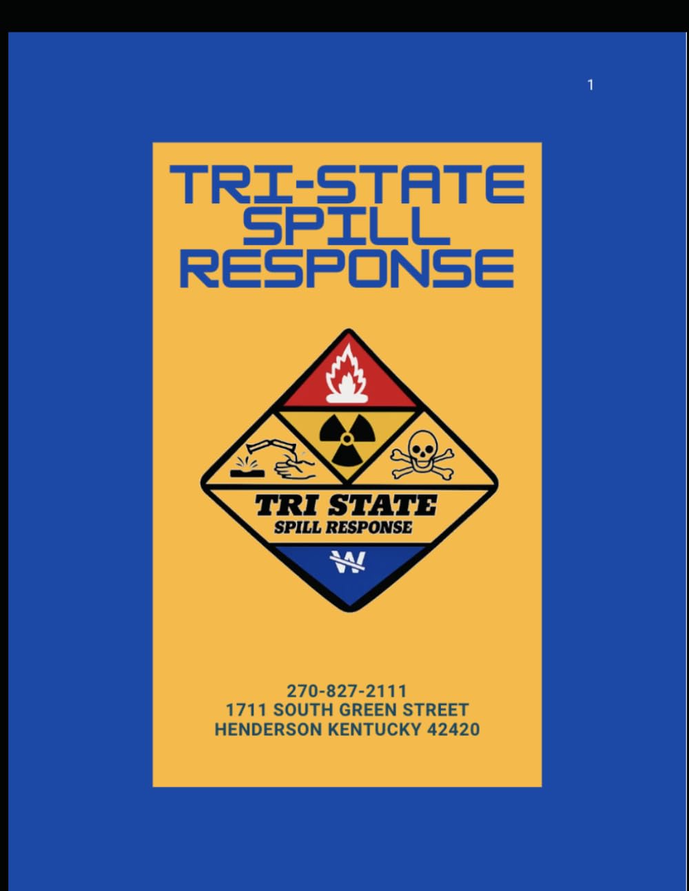 Tri-State Spill Response: Equipment and Capabilities