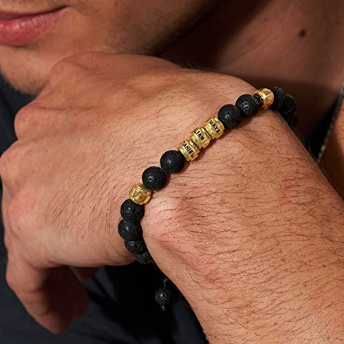 MyNameNecklace Personalized Choose Your Style Men Bracelet - Custom Inscriptions - Meaningful Gift for Him, Husband - Gift for Father's Day, Christmas, Birthday by - MYKA4