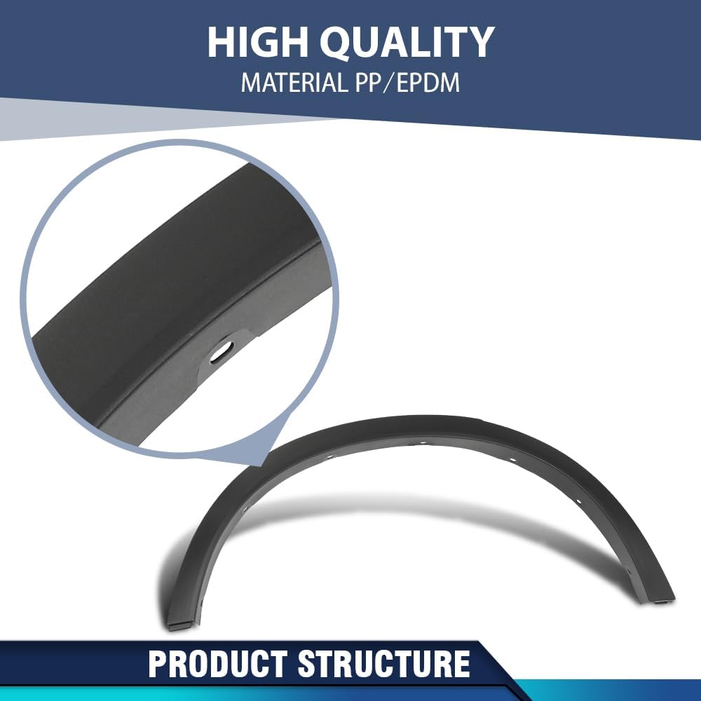 PIT66 Rear Right Side Fender Trim Molding Moulding 1PC Fit BMW X3 2011 2012 2013 2014 2015 2016 2017, Fit BMW X4 xDrive28i 2015 2016 2017 2018 & X4 xDrive35i 2015 2016 51777210084, BM1791107 Black