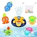 BBLIKE Giochi Bagnetto, Carina scimmia Giochi per Bagnetto bambini bagno Ventose Giocattolo, giocattolo per la doccia dell'acqua per bambini con puzzle di costruzione,regalo per bambini dai 18 mesi