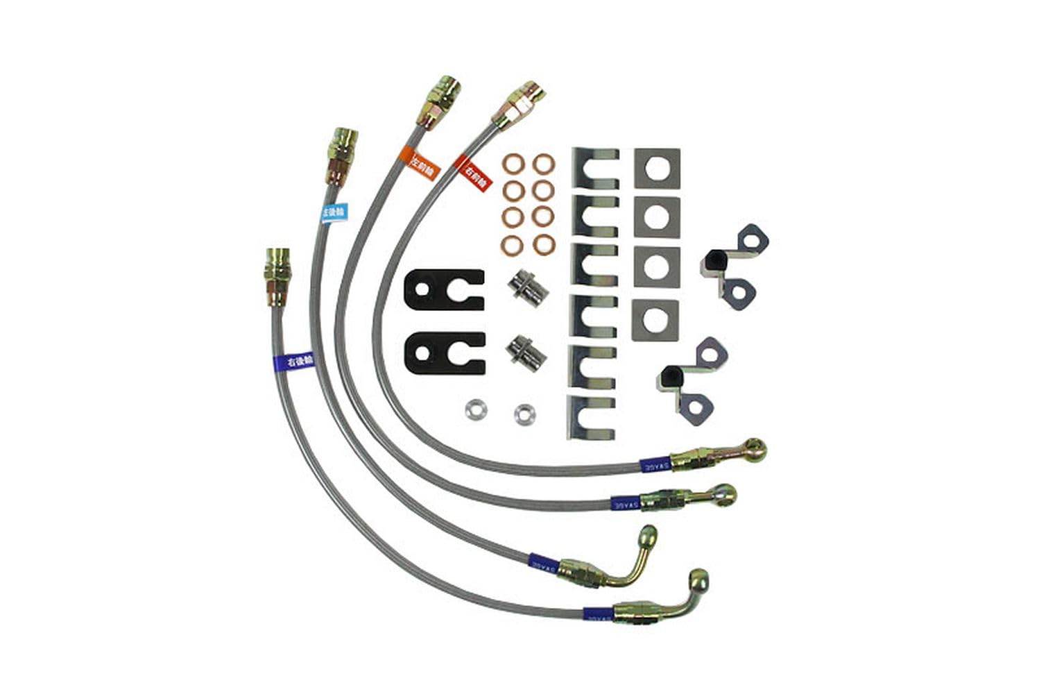Amazon | SWAGE-LINEブレーキホースキット/クリアホース/スチール製