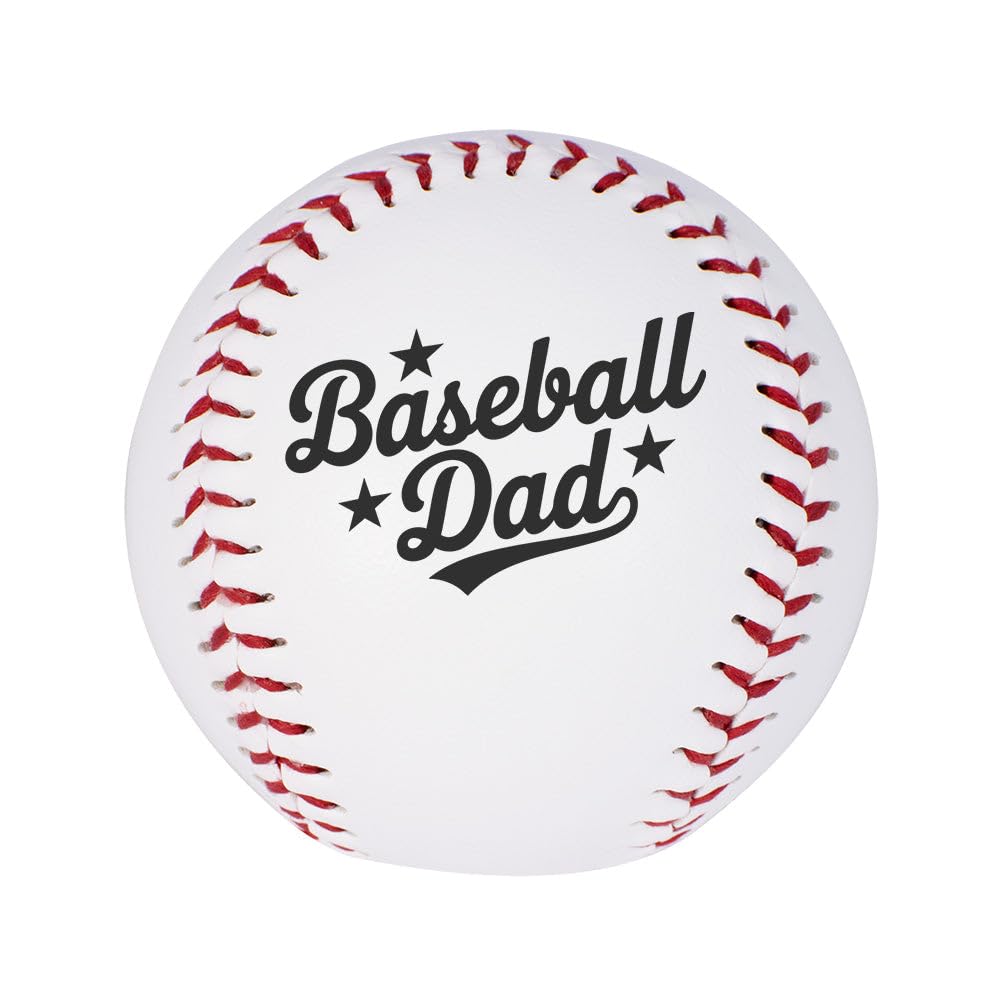 TeesAndTankYou Baseball Dad Novelty Baseball – Perfect Sports Gift for Father’s Day or End of Season