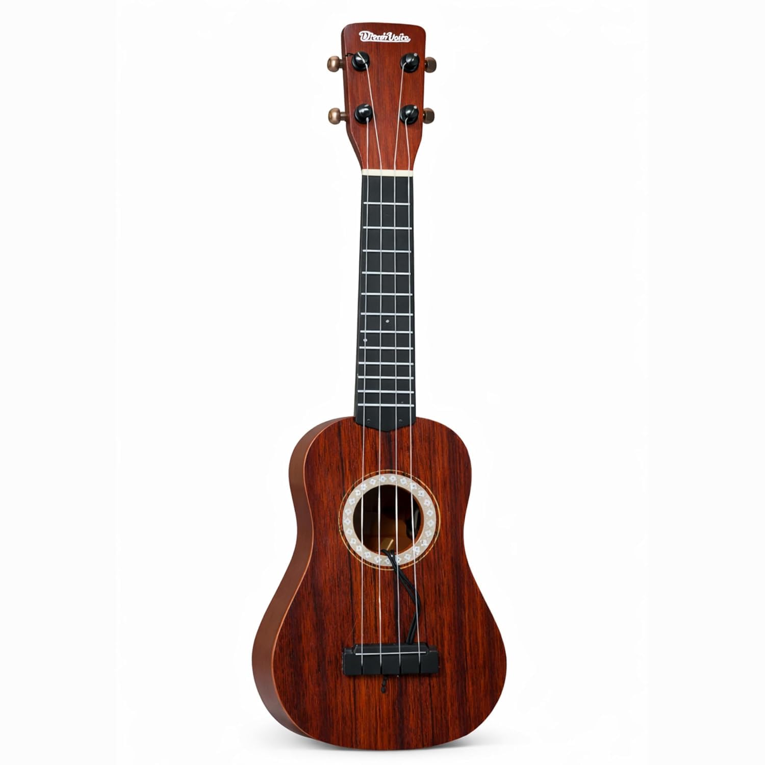 Kids Toy Guitar Ukulele – Dark Brown Wood Finish | Mini Musical Guitar for Kids (3+ Years) | Educational Learning Toy for Boys & Girls-image-46
