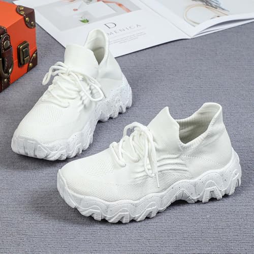 Women's Mesh Orthopedic Sneakers Running Walking Lightweight Breathable Lace Up Arch Support Womens Shoes Platform Tennis Sneakers Comfortable Casual Athletic Workout Jogging Shoes4