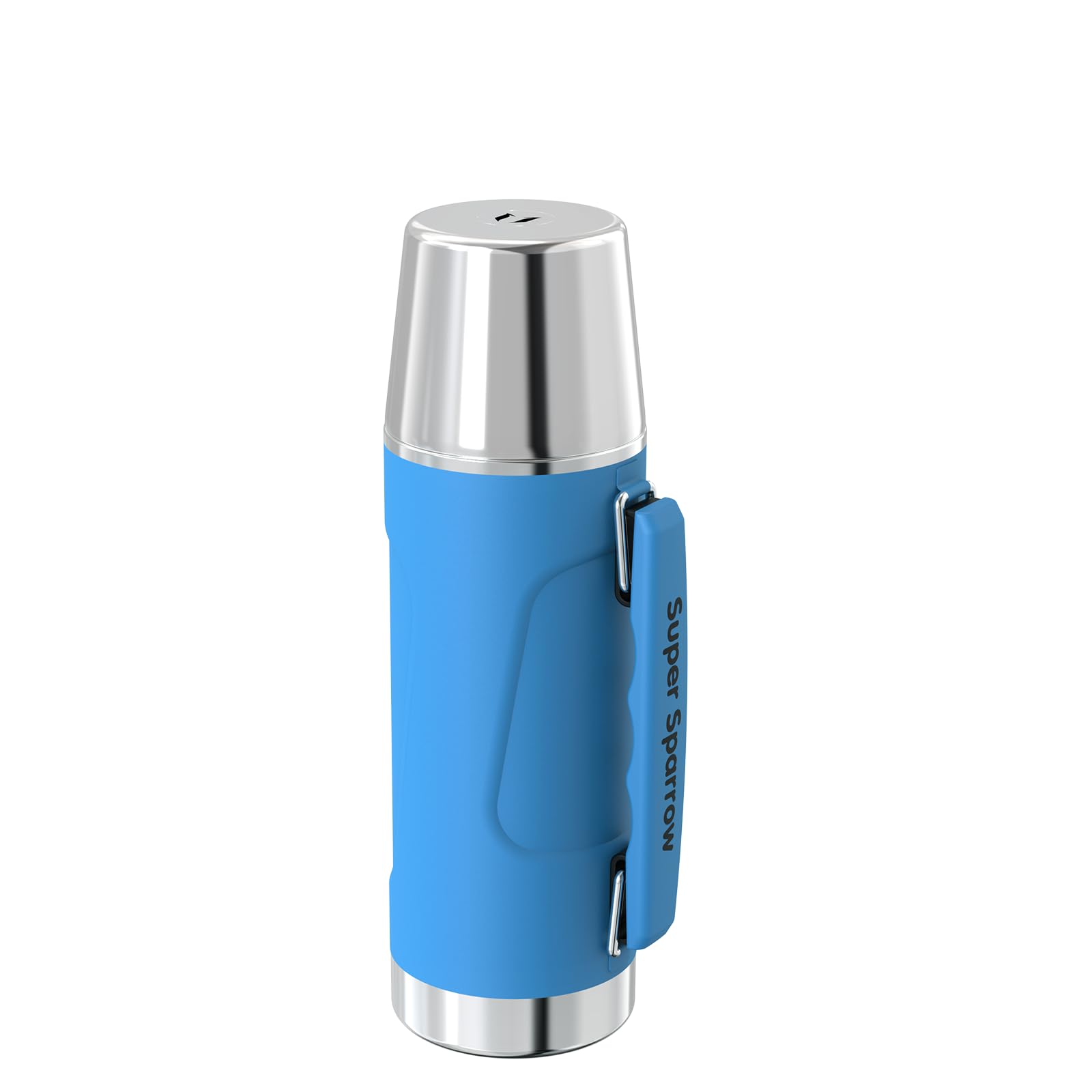 Super Sparrow Flask - Vacuum Insulated Flask - 750ml - Wide Mouth Stainless Steel Water Bottle - BPA-Free - Leakproof Thermal Flask - Vacuum Lid Doubles as Cup
