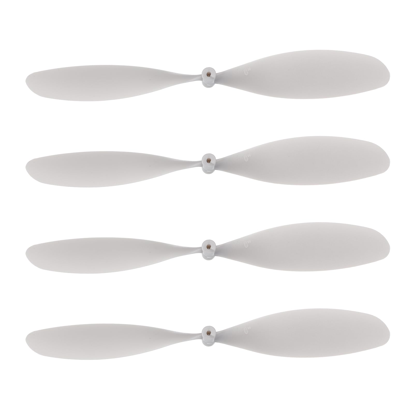 sourcing map Plastic Propeller, Propeller Props Blade Helicopter Kit 8" Fold Resistant for STEM Activities Powered Airplanes DIY Science(Silver, Pack of 4)