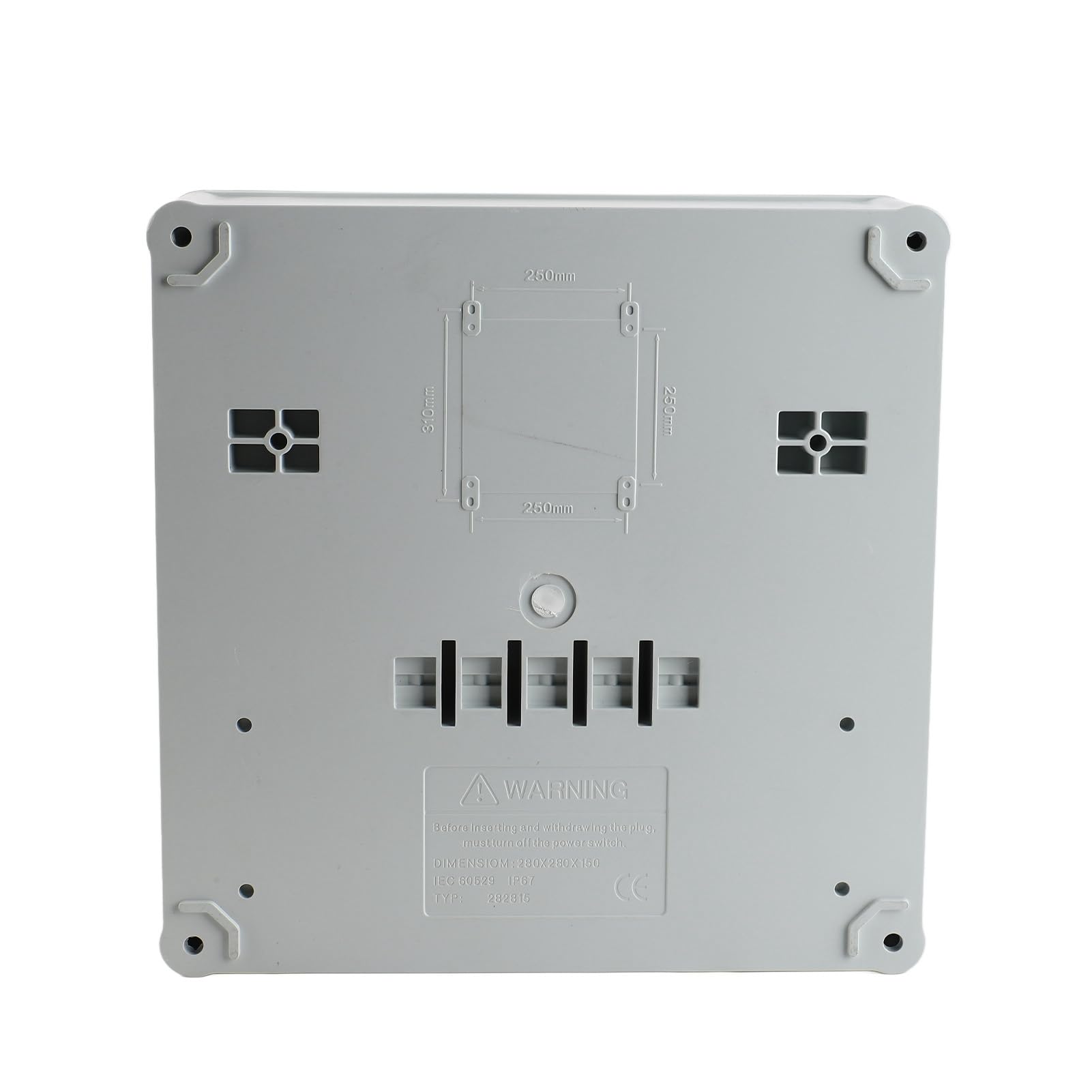 Generic Caja de Enchufe Impermeable para Tomacorriente Eléctrico Industrial con Disyuntor para Equipos Al Aire Libre 2 Núcleos 220-250 V 16 A 5 Núcleos 380-415 V 16 A