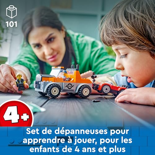 Lego City La Dépanneuse Et La Voiture De Sport 60435 Lego La Boîte - vue 5