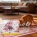 EXPAWLORER Cat Litter Mat, 20”x32” Small Non-Slip Urine Waterproof Litter Trapping Mat Easy to Clean Washable Litter Box Mat for Floor Soft on Kitty Paws, Indoor Food Mats Rug Pads for Bathroom Pink