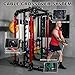 MEGASTAR Home Gym Package with Aluminum Pulley Set - 2000lbs Capacity All-in-One Commercial Smith Machine with Cable Crossover for Home Gym Garage, Includes 18 Attachments, P107 Red