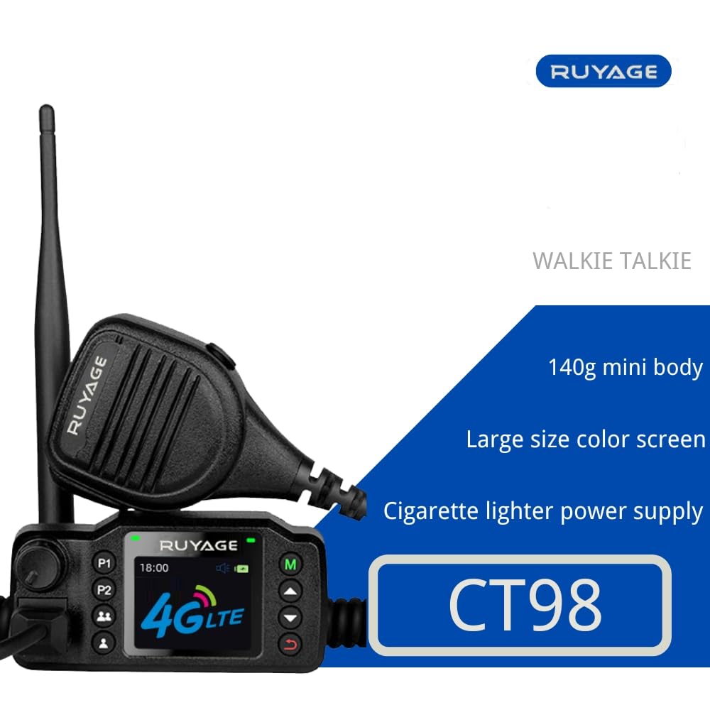 Amazon.com: Ruyage CT98 4G Car Network Radio with Hand Microphone
