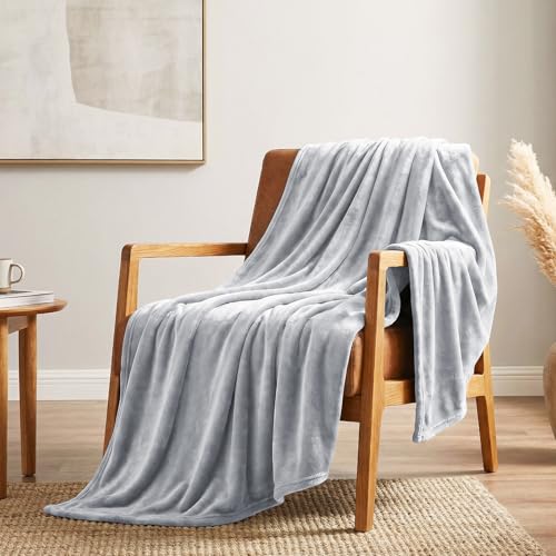 CozyLux Kuscheldecke Flauschig Decke 230x270 cm Hellgrau – Ansicht 3