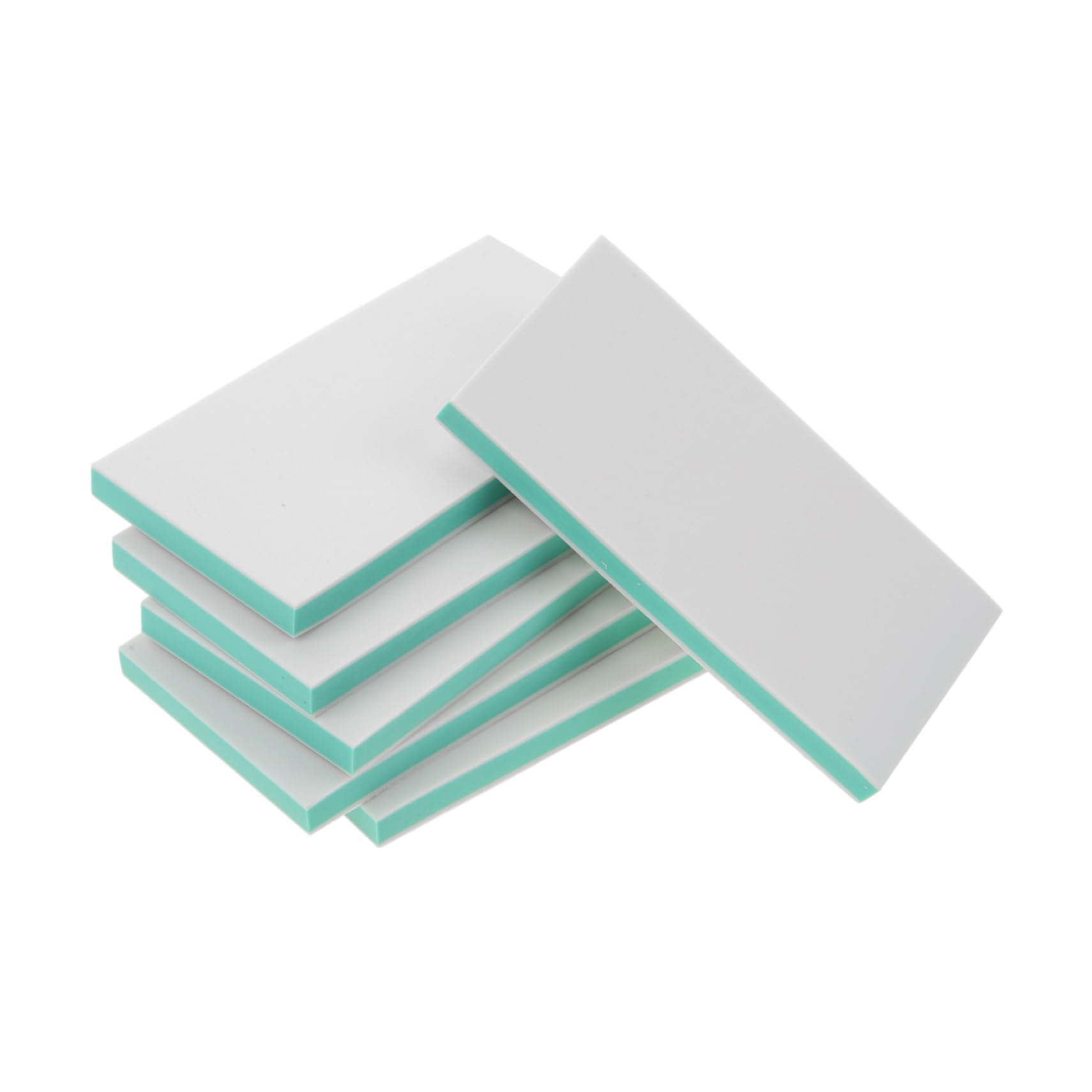 Gomme à graver haut de gamme bicolore blanc menthe pour tampons d'art et scrapbooking