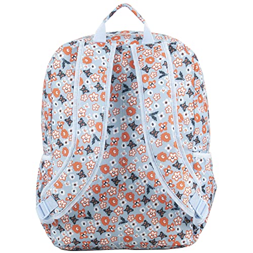 Eastsport Carry On Travel Weekender Backpack with Extra Large Main Compartment, Butterfly Flowers4