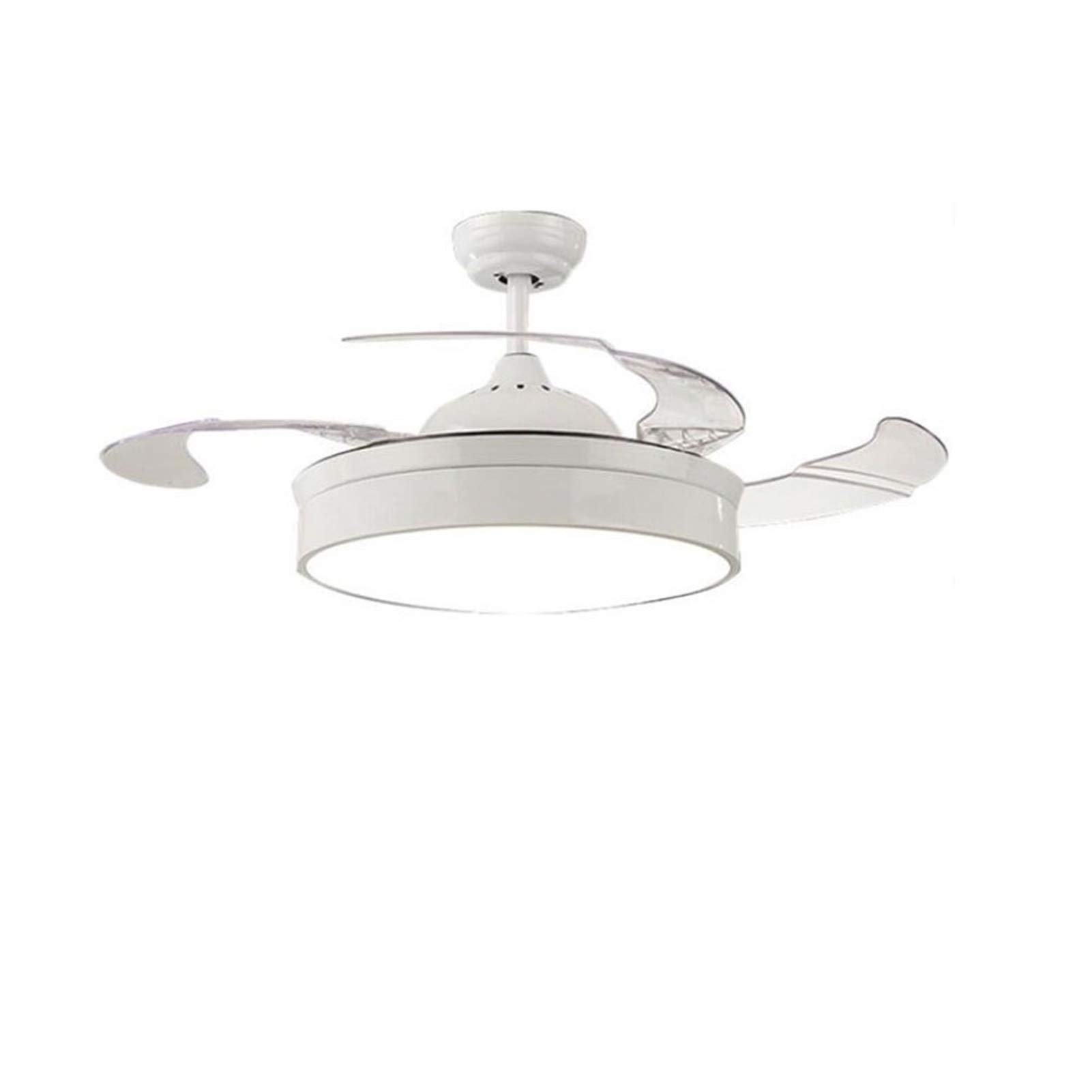 Ventilateur de plafond avec lumière pour salon et chambre moderne lustre silencieux télécommandé