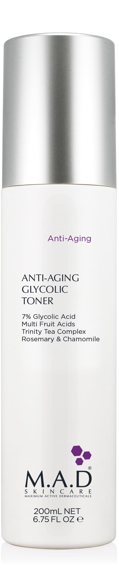Glycolic Face Toner - 7% AHA Skin Resurfacing Treatment for Age Spots & Firming - Deep Pore Minimizer & Hydrating Amino Acid Formula - Safe for All Skin Types - 6.75 fl oz