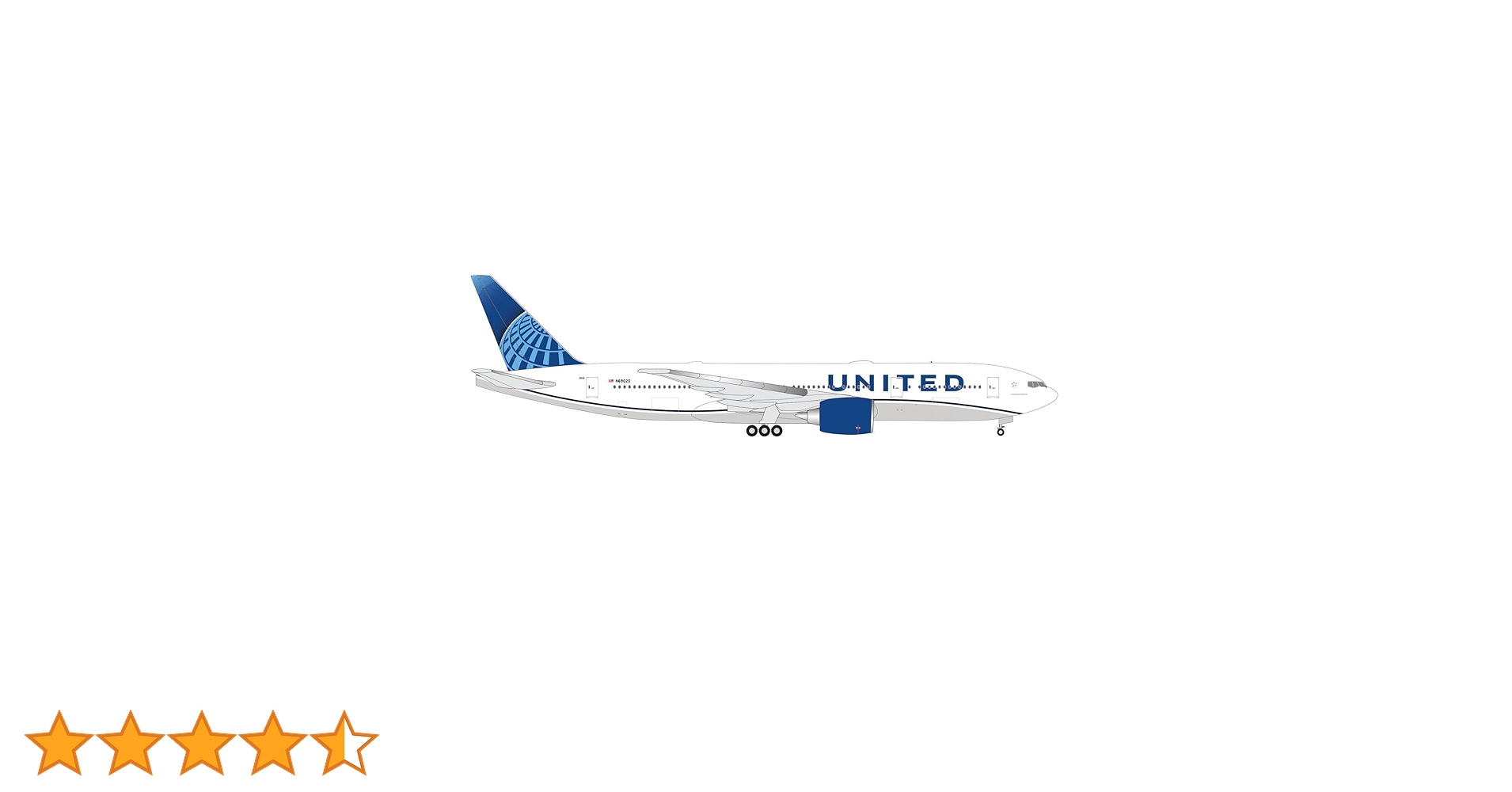 Herpa Miniatura del avión United Airlines Boeing 777-200