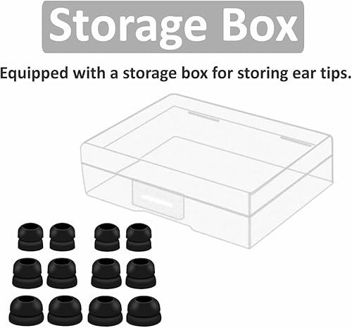 Miniatura 6 de 6 pares de doble brida compatibles con Beats Studio Buds + / Fit Pro Ear Tips, S/M/L de repuesto de silicona con aislamiento de ruido para