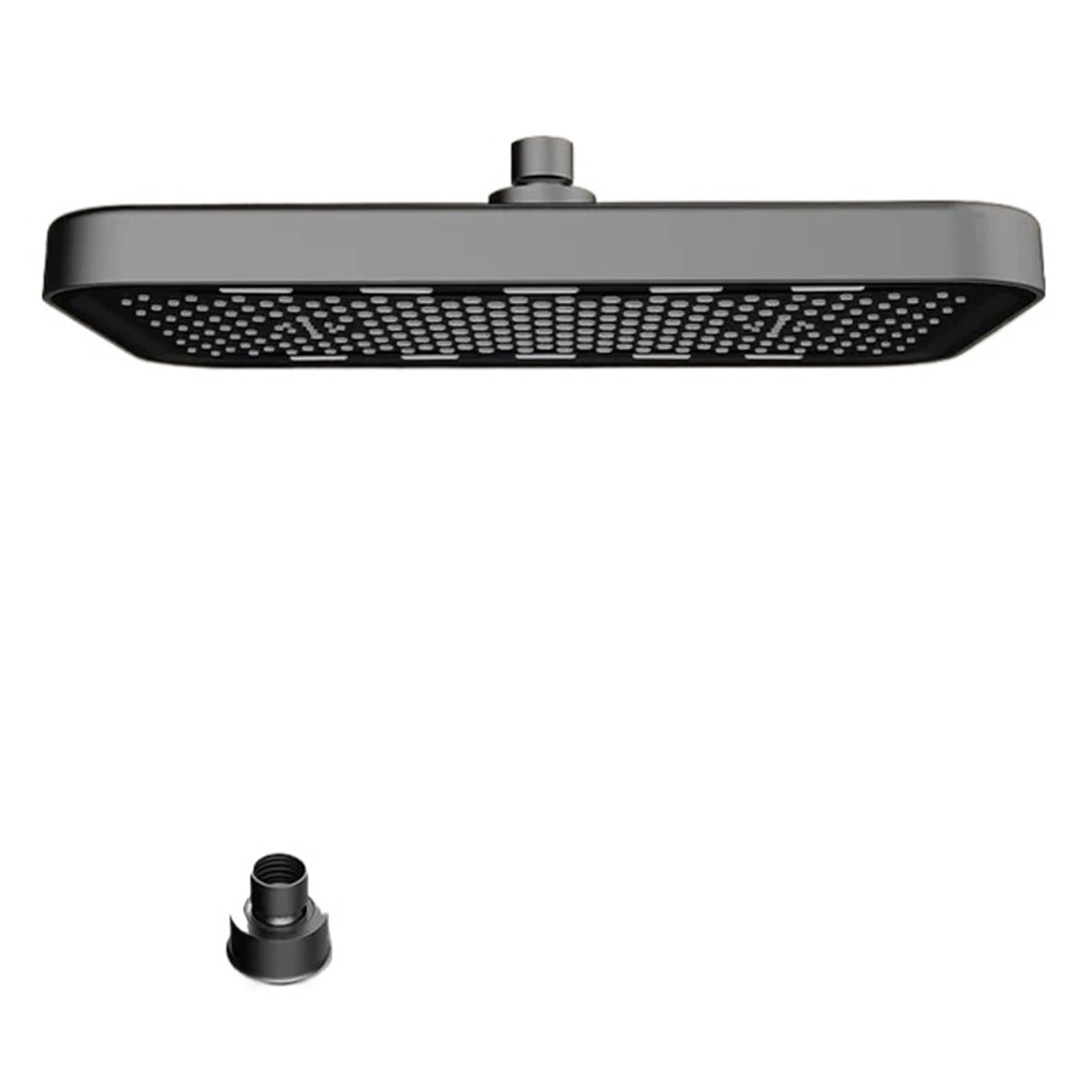 Pommeau de douche effet pluie 35,6 cm en finition grise de luxe à montage plafond
