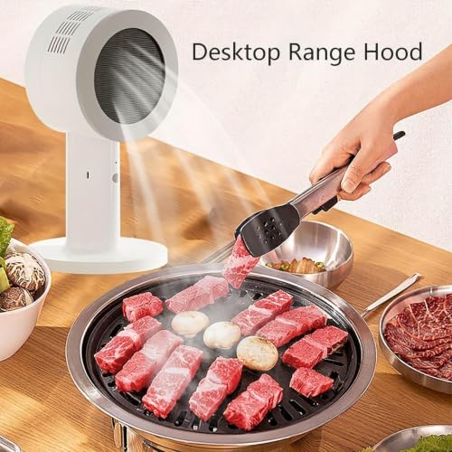 Extractor mini de barbacoa interior y olla caliente con batería recargable portátil 7