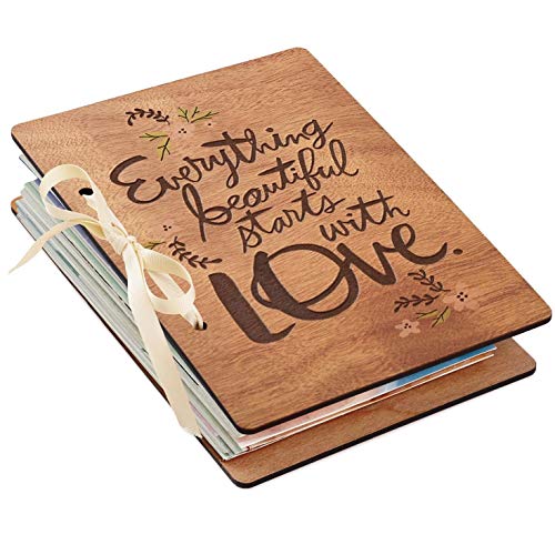 Hallmark Everything Beautiful Starts with Love Wedding Card Keeper Scrapbooks Milestones