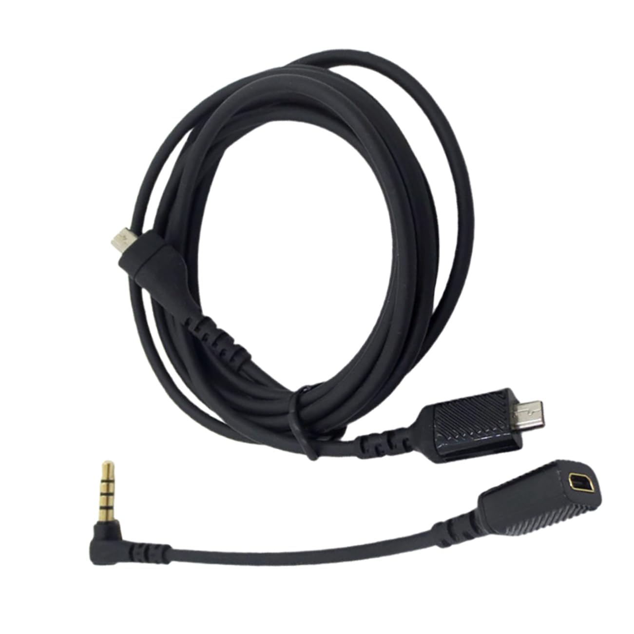 KONTONTY 1 Set Audio Conversion Cable USB Headphones Sound Connection Cable USB Headphone Adapter Headphone Sound Cable Headset Audio Cable Adapter Head Phones USB Sound Adapter PVC Black