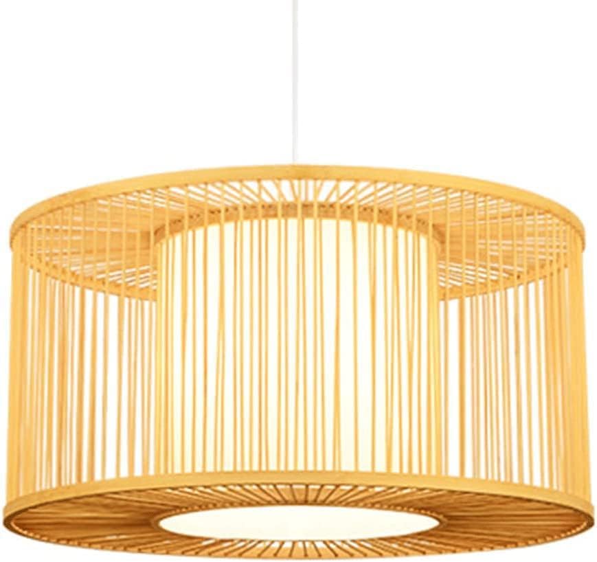 Lampe suspendue îlot de cuisine et lustre bambou pour grande chambre