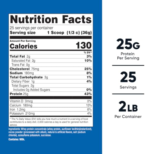 Image of Nutricost Whey Protein Concentrate (Chocolate) 2LBS - Gluten Free & Non-GMO