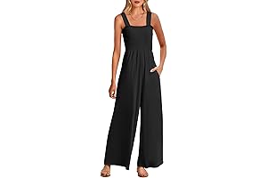 High Waist Polyester Jumpsuit for Women 2024