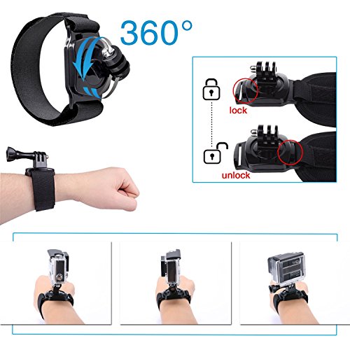 Image of Action Pro Accessories Kit Compatible with GoPro-13 /12 /11 /10 /9 /8 /7 /6 /5 /4 /3+ Session Accessory Bundle Set for Action Camera SJ4000 /SJ5000 SJ6 /Xiaomi /Yi