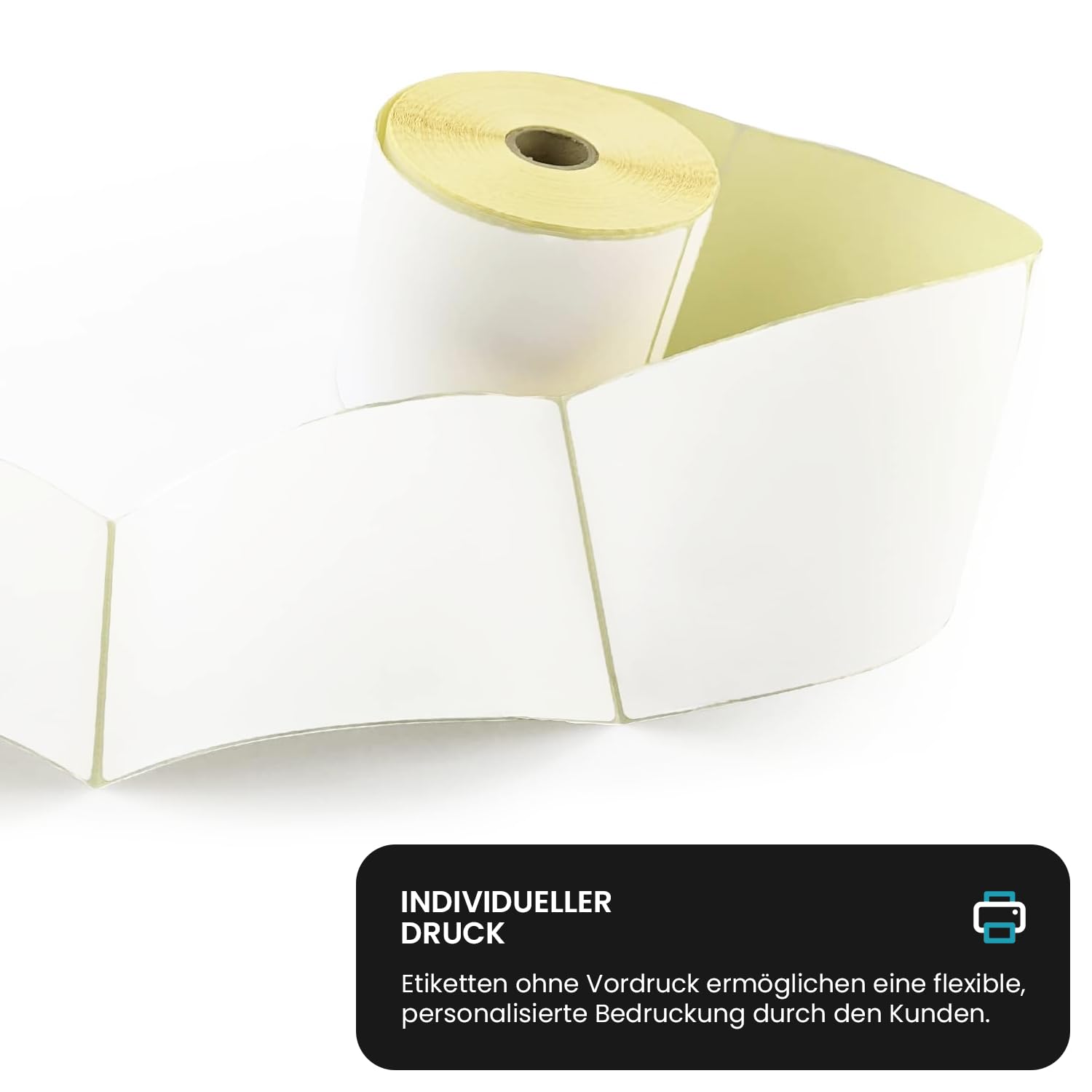 Netuno 10 rouleaux d'étiquettes thermiques blanches 100 x 150 mm 500 pièces par rouleau pour imprimantes Zebra codes à barres