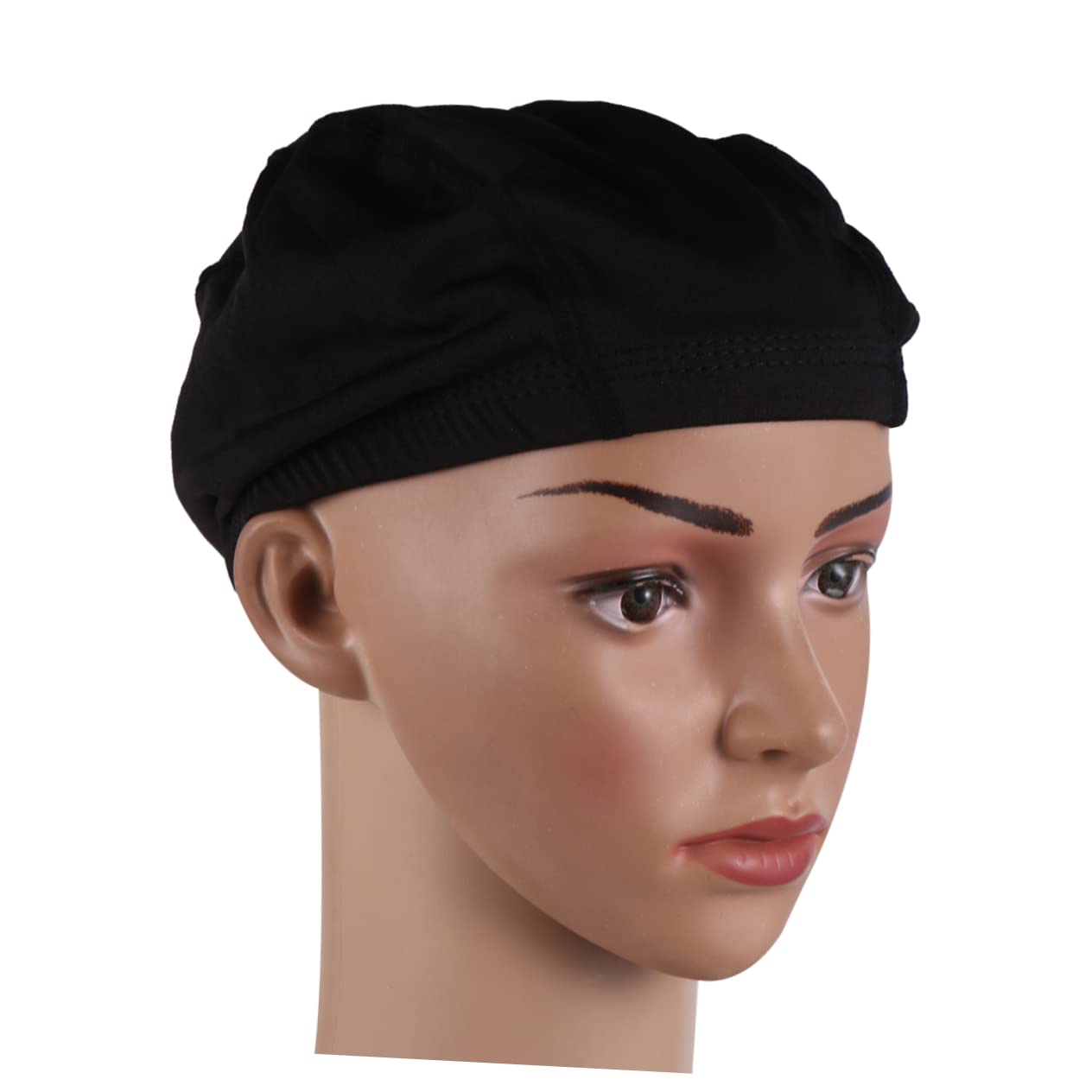 FRCOLOR Elastic Hat Hairnet Satin Wig Cap for Women Men Wig Cap Breathable Comfortable